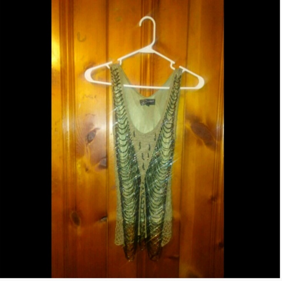 Rare Sexy Beaded Tank - Picture 4 of 6